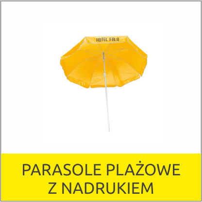 parasole plazowe z nadrukiem