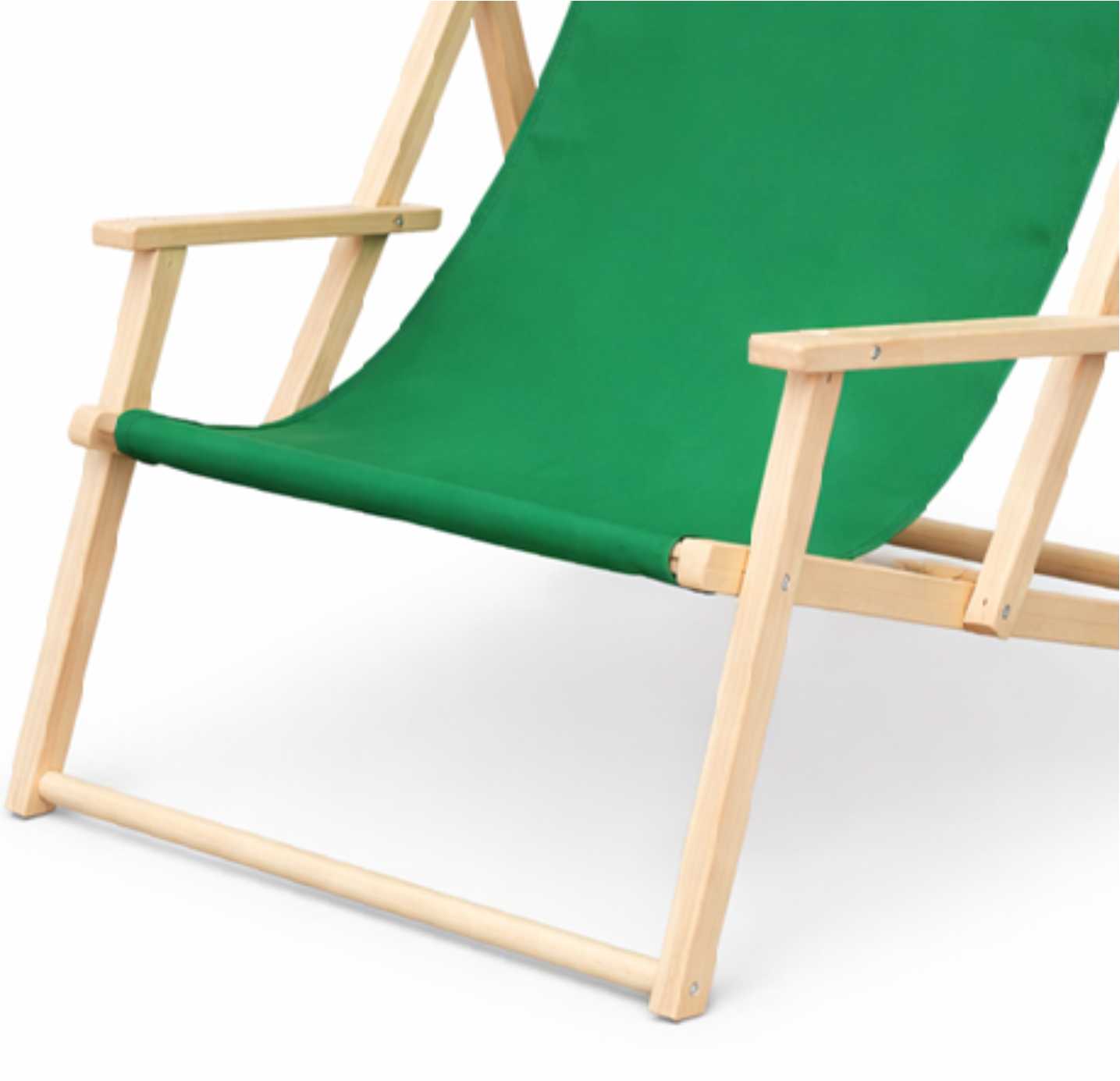 Drewniane lezaki reklamowe z podłokietnikami